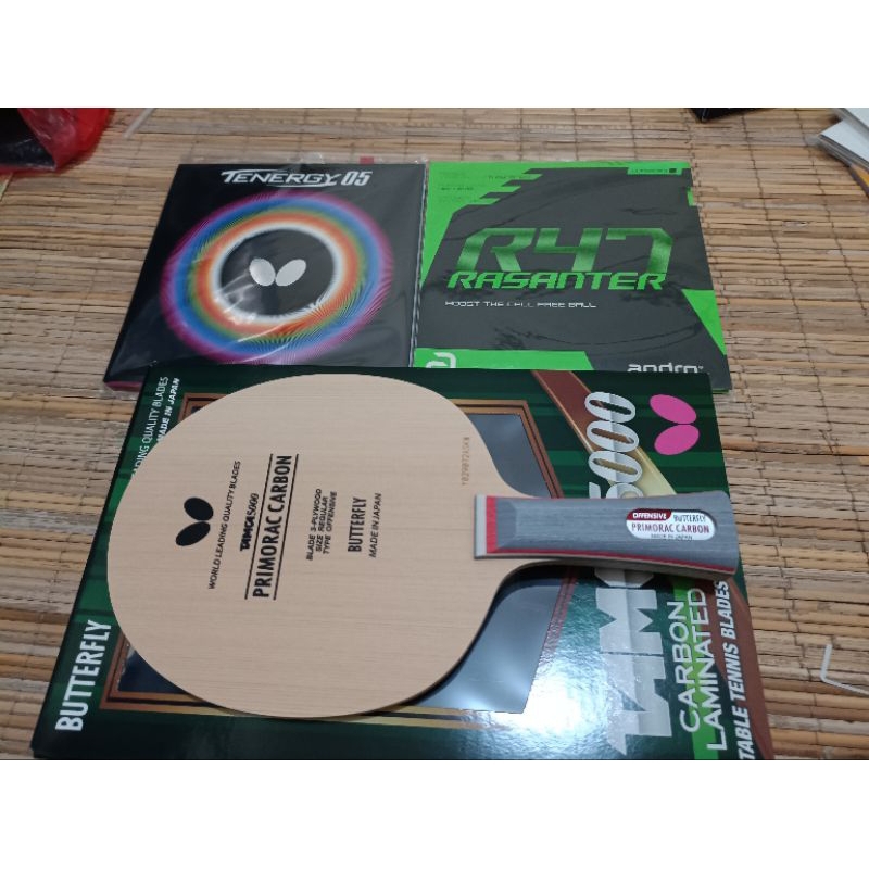 PAKET BATS TENIS MEJA BUTTERFLY PRIMORAC PLUS RASANTER ORIGINAL