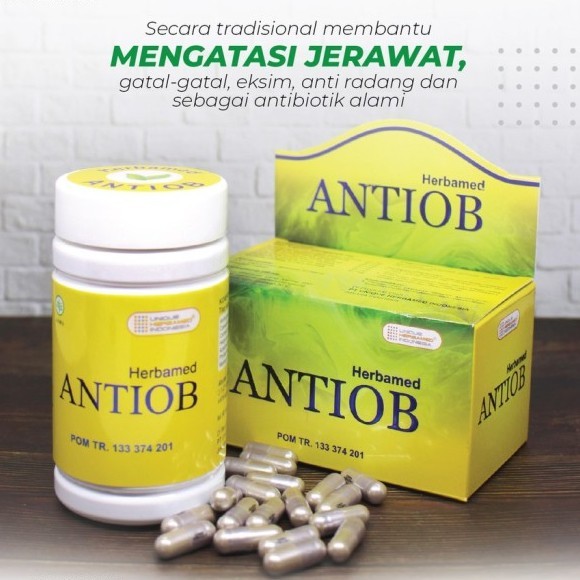 Antiob herbal antibiotik alami obat jerawat gatal gatal exim original BPOM ampuh