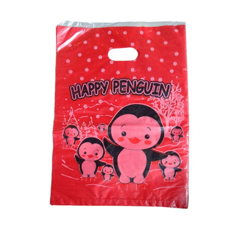 

plastik Hd plong ulang tahun ukuran 25x35cm isi 10pcs pinguin