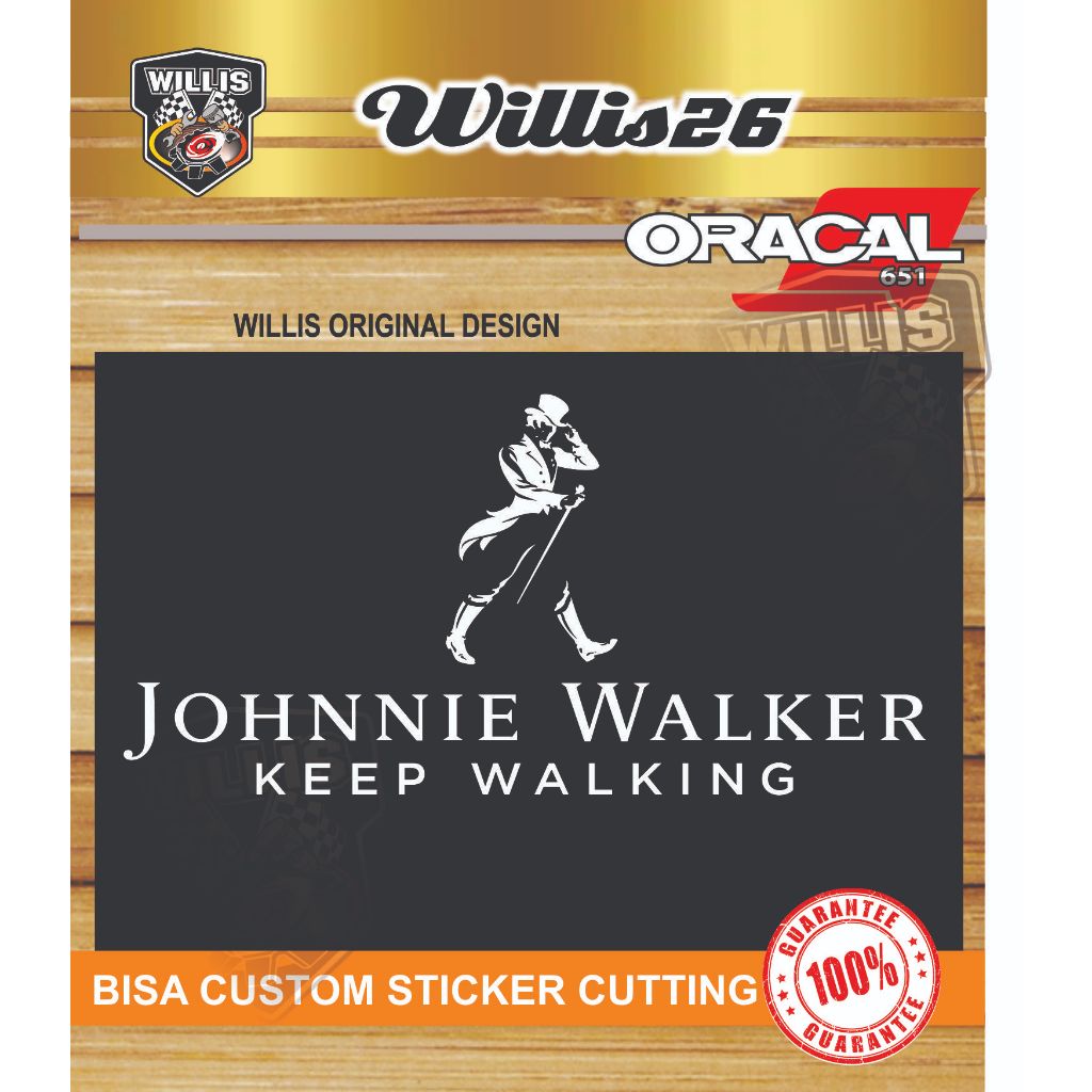 Murah Sticker Mobil Stiker Mobil JOHNNIE WALKER Body MOBIL KEREN