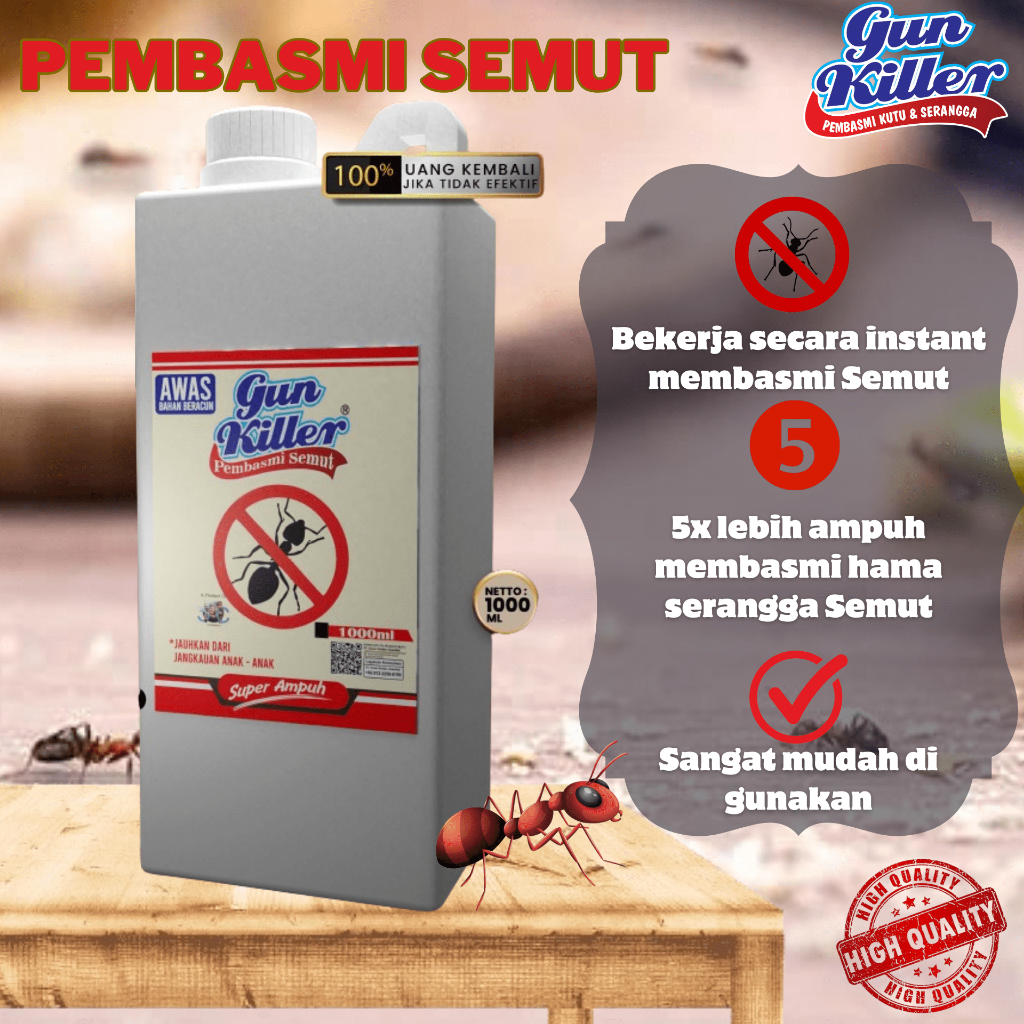 obat semut paling ampuh semprot tahan lama, anti semut super ampuh untuk di tanaman & rumah 1liter