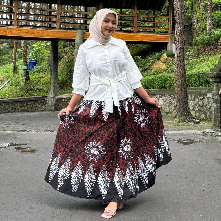 Rok Batik Payung Panjang Dewasa