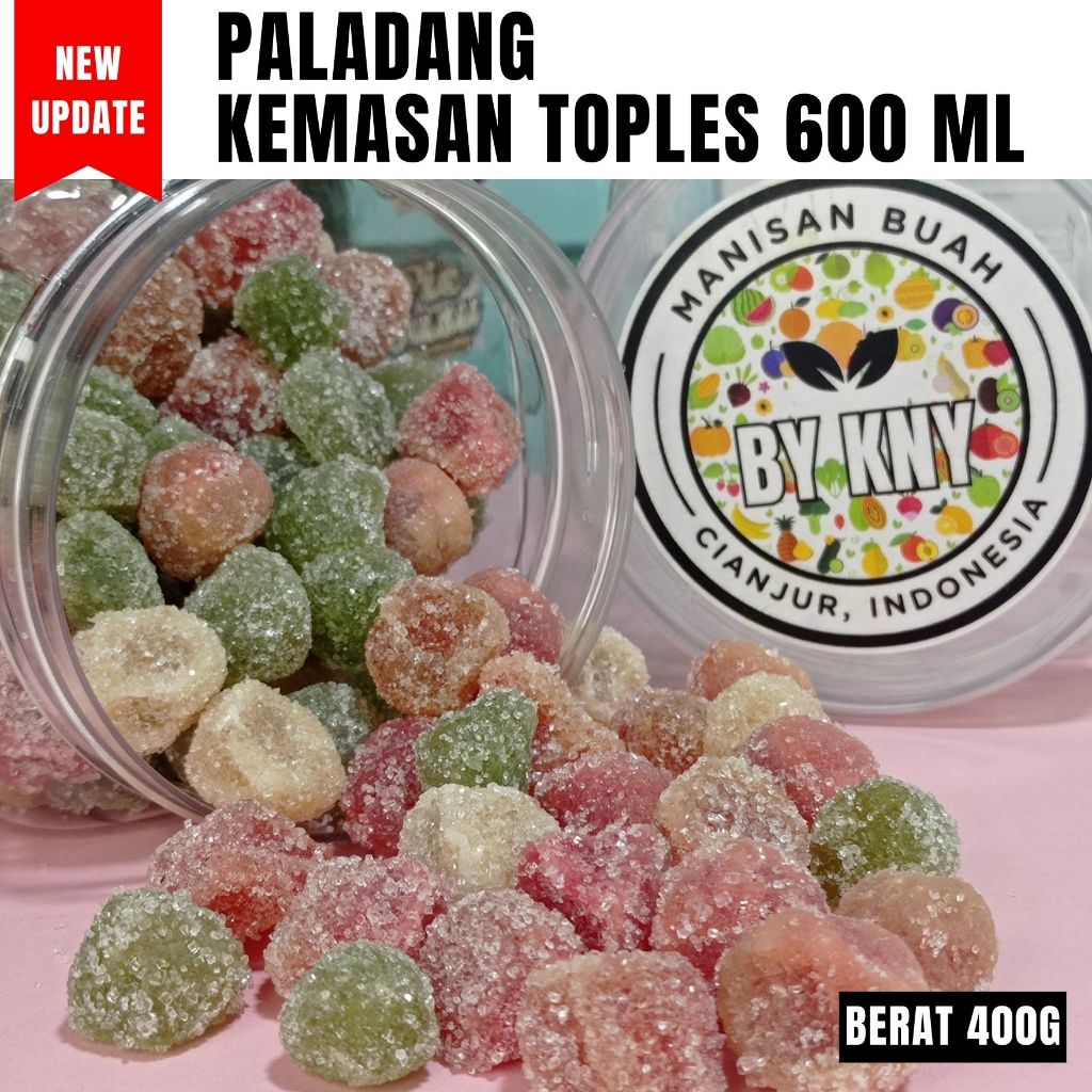 

PALADANG KEMASAN TOPLES 600 ML MANISAN BUAH KERING MANISAN BUAH CIANJUR BY KNY