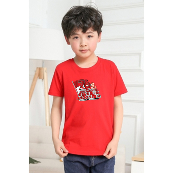 Kaos Hut RI Dirgahayu Indonesia Kaos Anak Hut RI 80