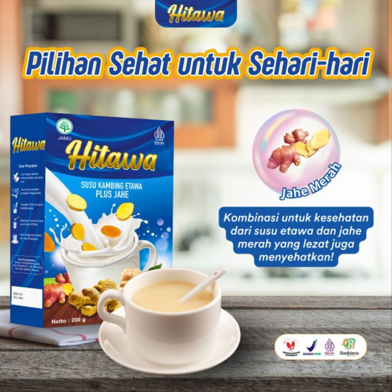

Hitawa Susu Kambing Etawa plus jahe Merah 200g