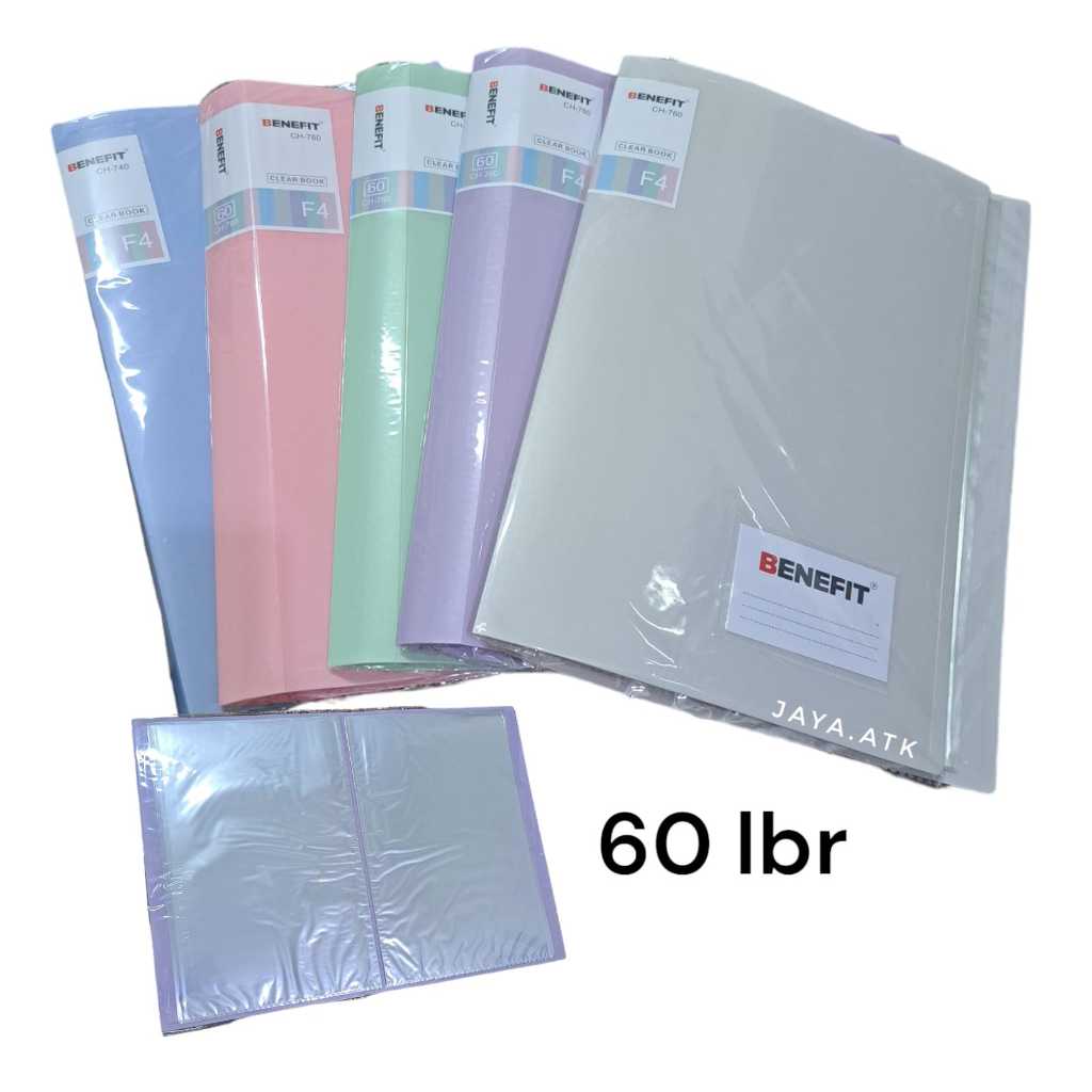 

MAP CLEAR HOLDER DOKUMEN FOLIO 60 LBR WARNA PASTEL DOCUMENT KEEPER