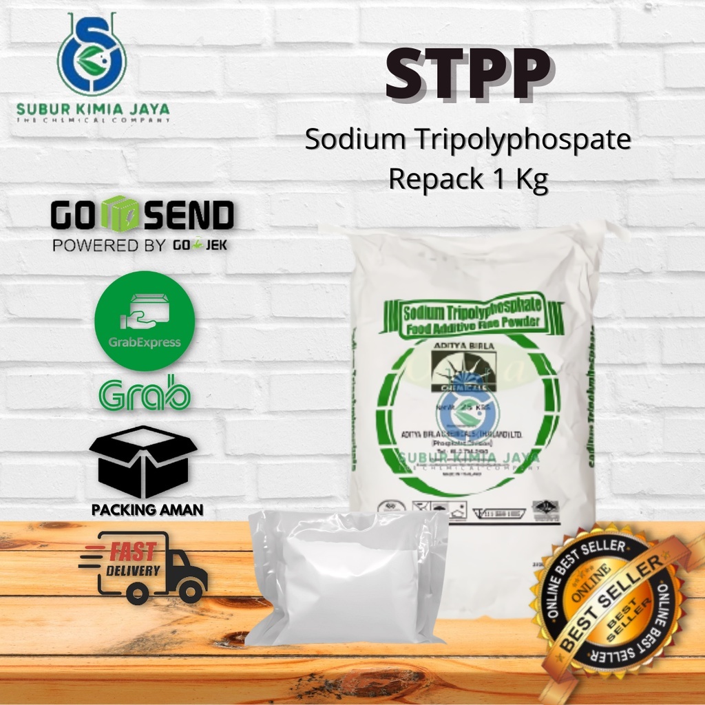 

500 Gram STTP/STPP Thailand (Sodium Tripolyphospat) Pengenyal Bakso, Sosis, Nugget, Mie, Perenyah Kerupuk 500 gr