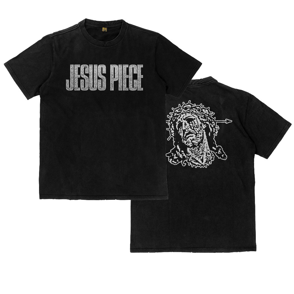 Kaos Jesus Piece Band Metalcore Metal Hardcore Kaos Tebal T Shirt Katun 16s Heavyweight
