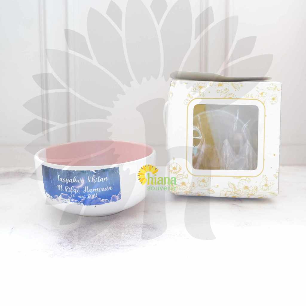 souvenir mangkok pelangi / souvenir mangkok besar / Mangkok Two tone pelangi besar / souvenir mangko