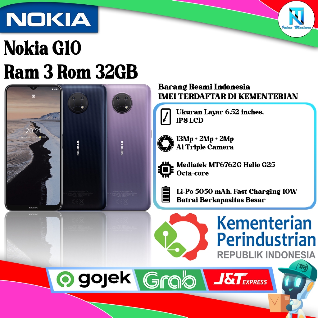 Nokia G10 Ram 3GB Rom 32GB