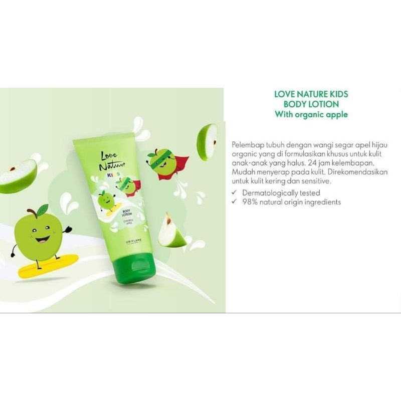 Love Nature Cheerful Apple kids Body lotion