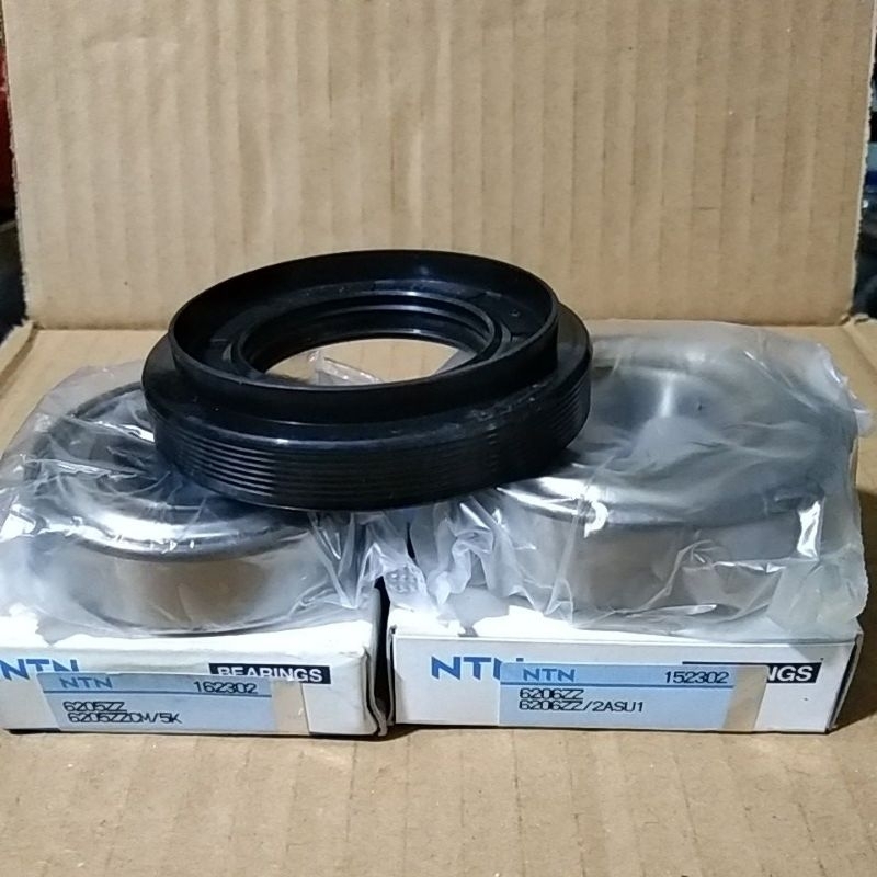 Bering set NTN 6205/6206 tutup besi mesin cuci LG front loading 14kg
