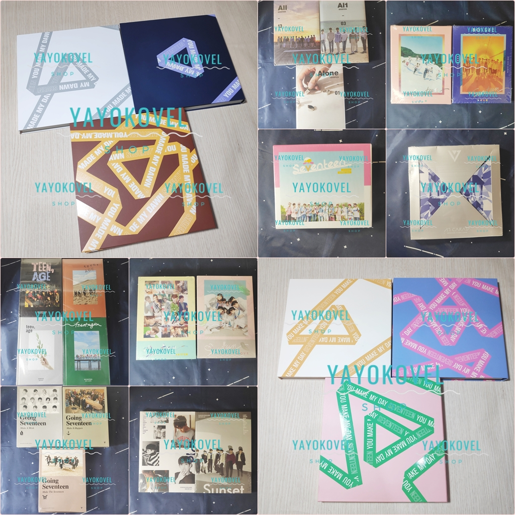 [READY] SEVENTEEN ALBUM SEALED -  UNSEALED - 17CARAT - BOYS BE - LOVE LETTER - GOING SEVENTEEN - AL1