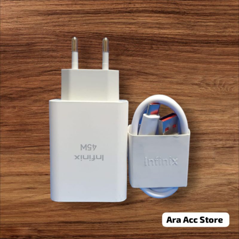 Charger infinix 45 watt Original 100%