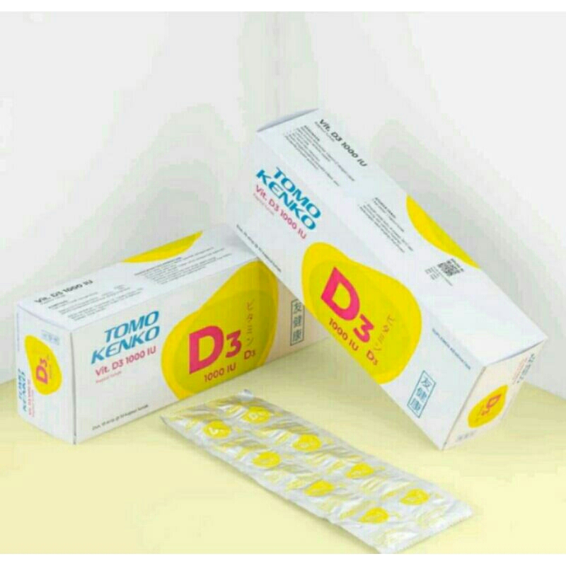 Tomo kenko Vit. D3 1000lU strip 10 butir