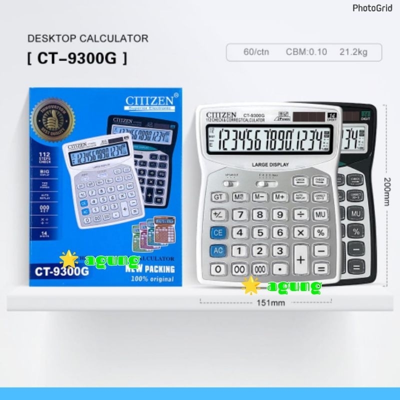 

KALKULATOR CT 9300G 14DIGIT GITIZEN