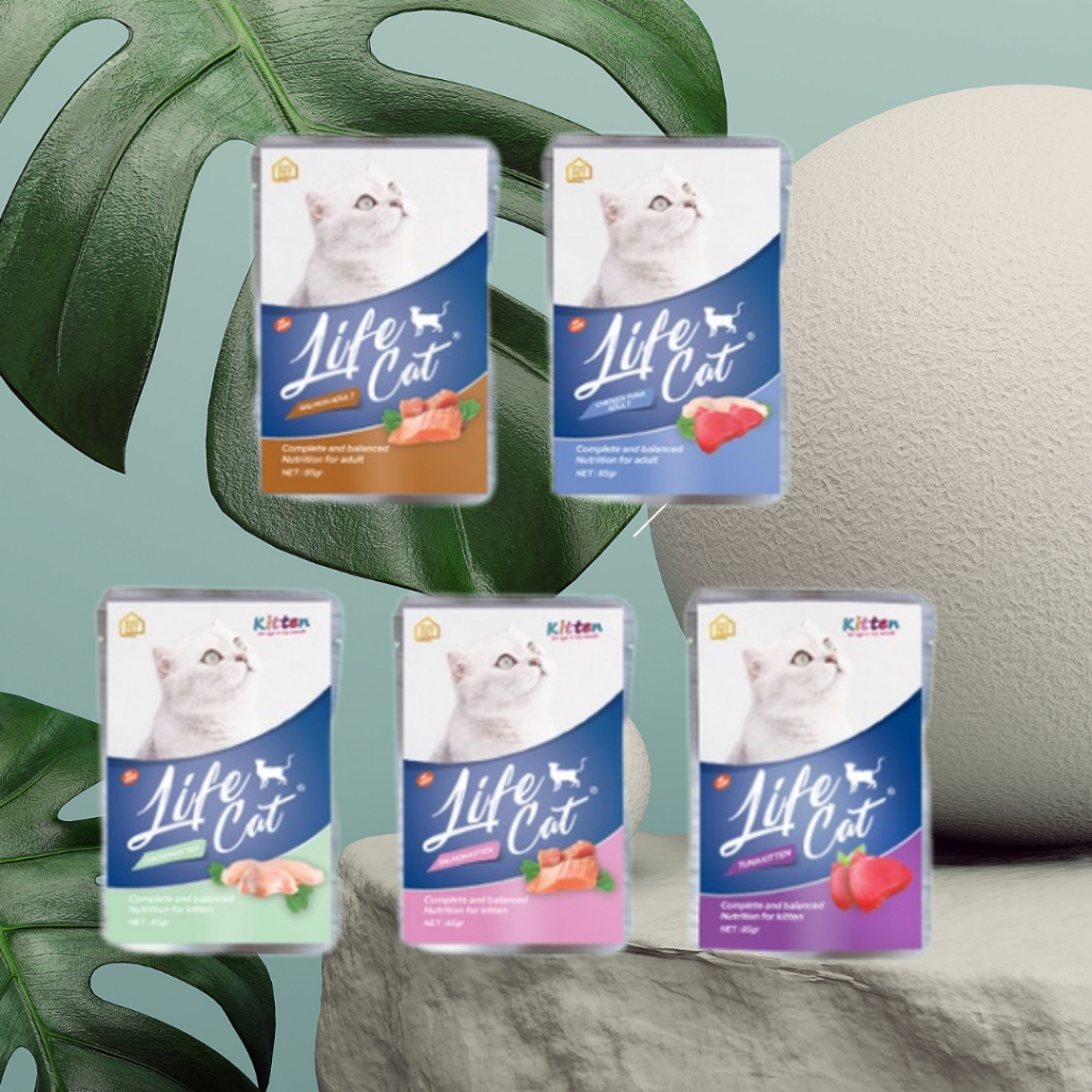 Life Cat Pouch Kitten Adult - Makanan Kucing - Wetfood - Life Cat Pouch - Life Cat Sachet