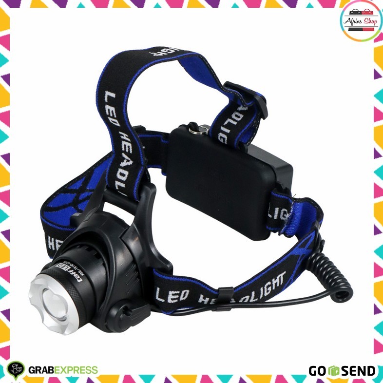 Senter Kepala Headlamp LED Headlamp High Power Cree XML-T6
