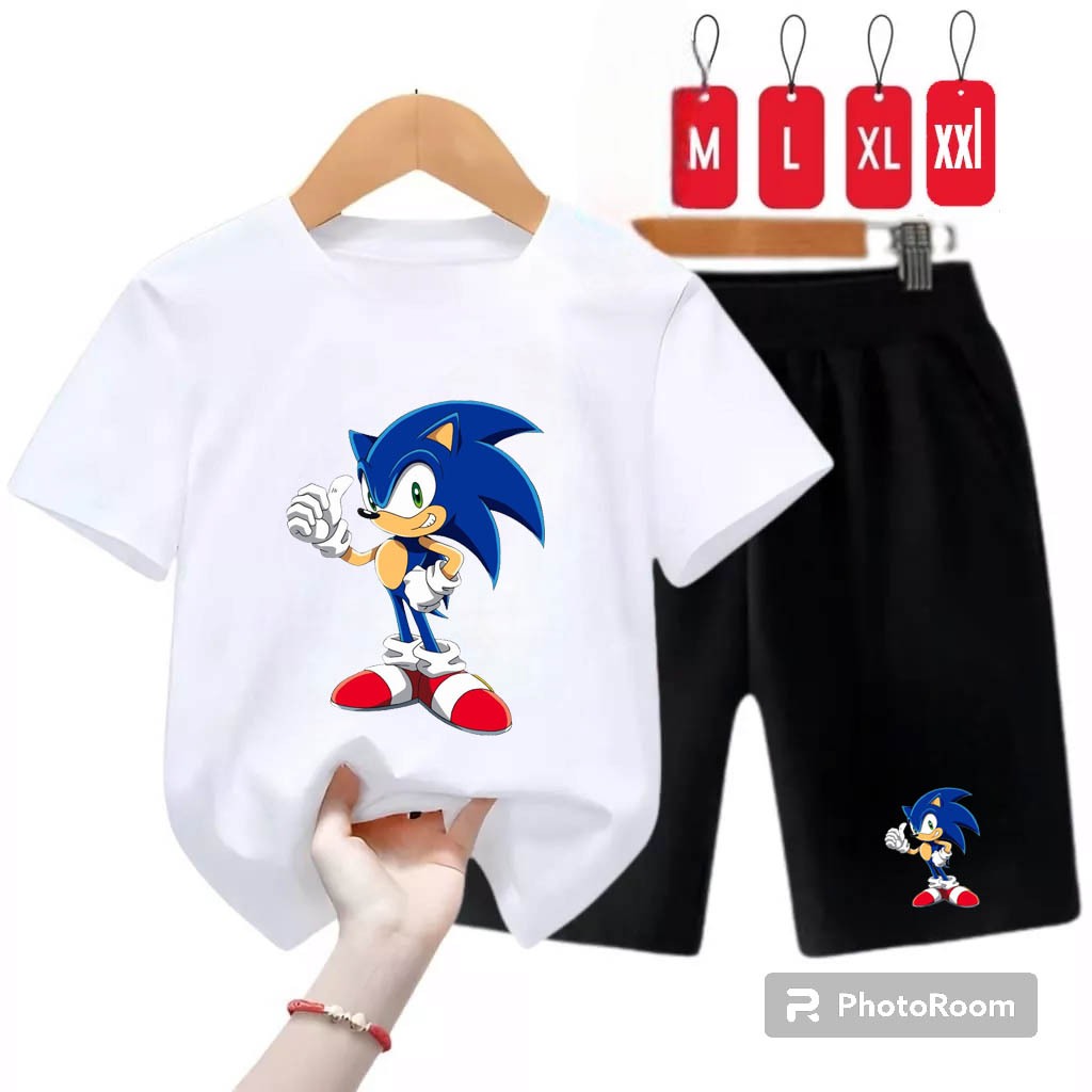 STELAN ANAK-ANAK SONIC / BAJU ANAK-ANAK / KAOS ANAK CELANA PENDEK