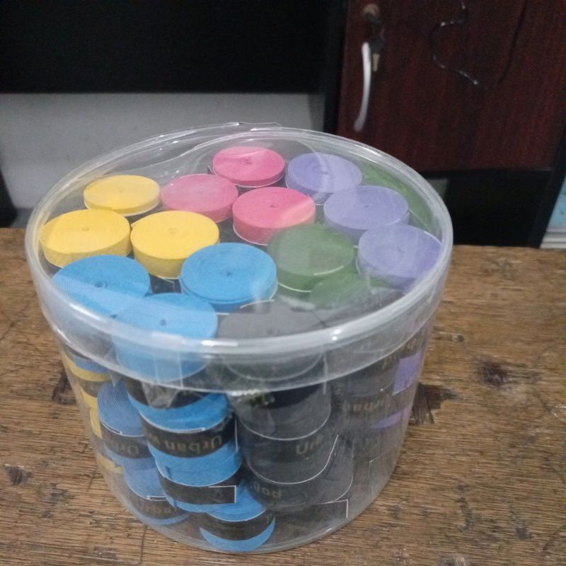 Grip Raket Badminton Bintik 1 Box Isi 60 Pcs / 1 Box Grip Karet