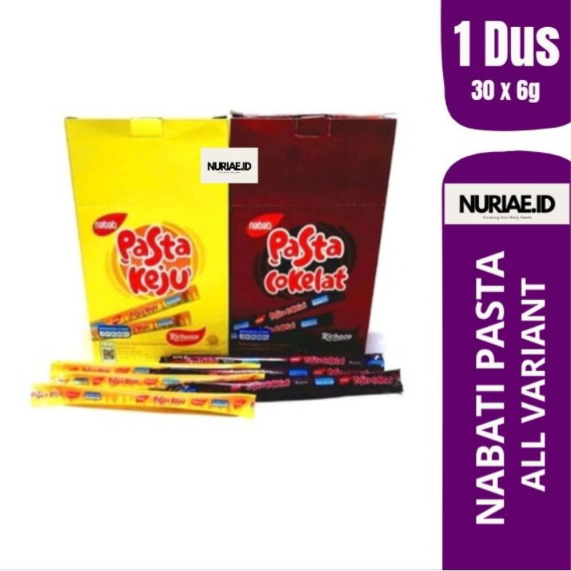 

Nabati Pasta 1 BOX (isi 30 x 6g) - TERSEDIA SEMUA RASA/VARIANT