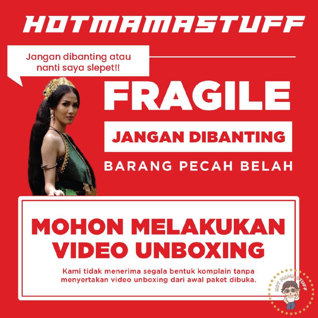 

KKN Edition // Sticker Fragile Murah // Custom Nama // Label Pengiriman Awas Pecah