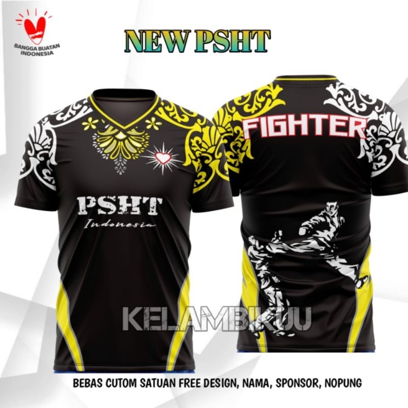 JERSEY PENCAK SILAT PSHT TERBARU/BAJU KAOS PENCAK SILAT MURAH/JERSEY BELA DIRI PSHT INDONESIA