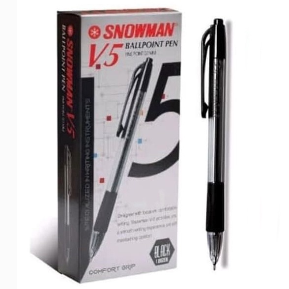 

KODE R8P2 Pulpen SNOWMAN V5 7 MM isi 12 7MM Pena Pen