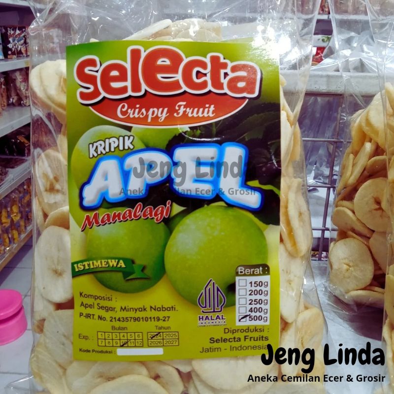 

Keripik Apel Super Cap Selecta 500gr Kemasan Transparan by Jeng Linda