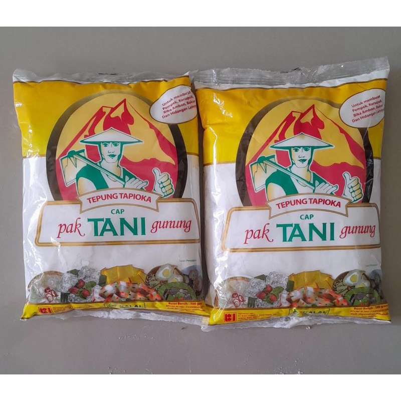 

TEPUNG TAPIOKA CAP PAK TANI GUNUNG 500gr