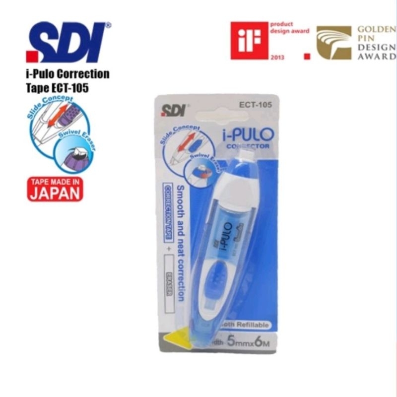 

Tipex Kertas / Correction Tape SDI I-Pulo ECT-105R (5mm x 6m)