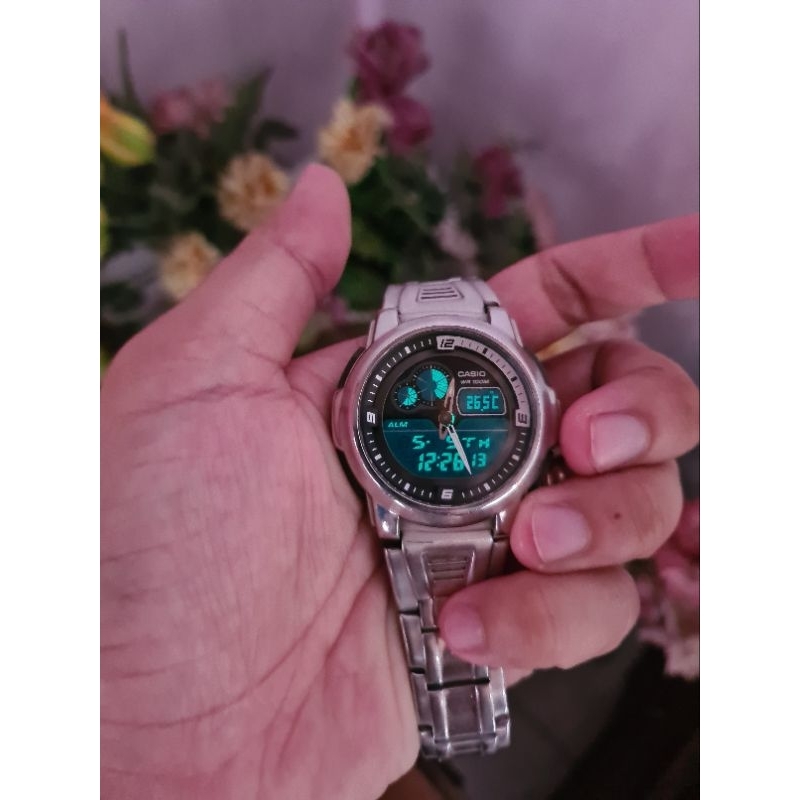 Jam tangan casio AQF-102W original vintage