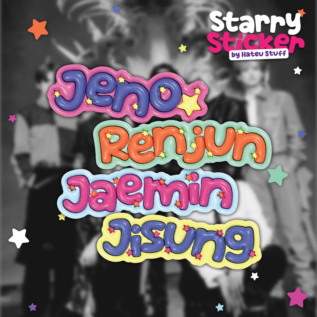 Starry Sticker NCT DREAM Ver. by Hateu Stuff - KPOP Name Sticker