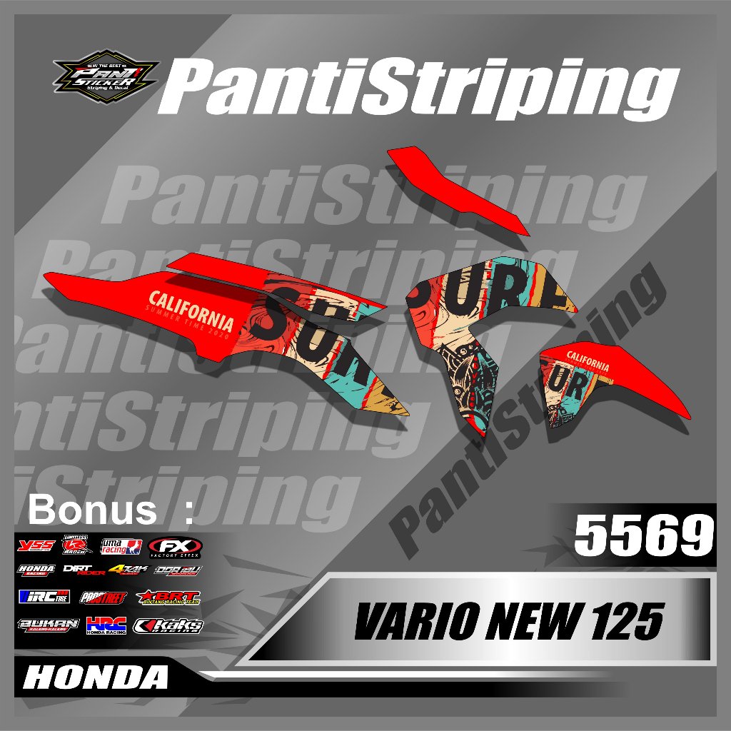 Sticker Motor VARIO NEW 125 Viral - Striping Vario New 125 Tahun 2023 Motif Viral - sticker motor va