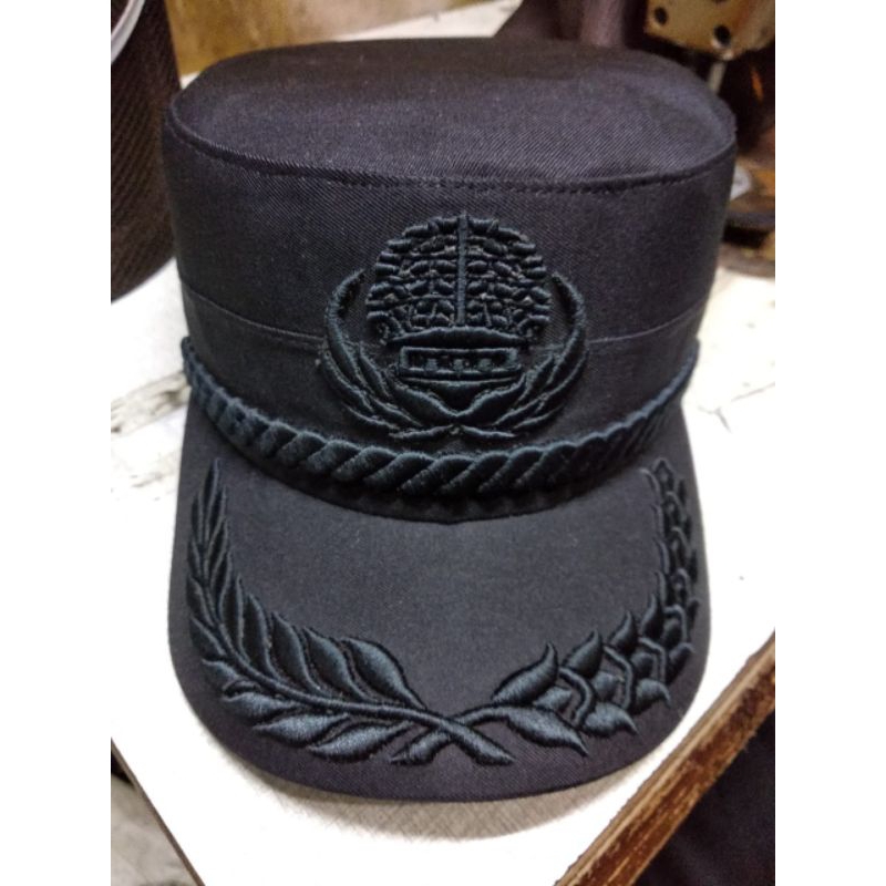 Topi komando korpri full hitam