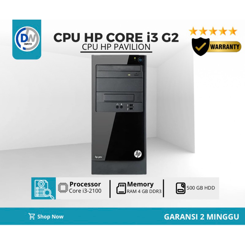 CPU HP PAVILION Core i3 Gen2