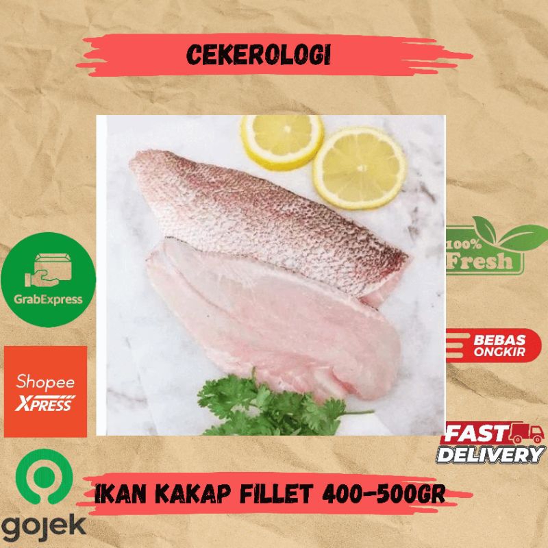 

Ikan Kakap Fillet 400-500gr / Ikan Kakap Fillet / Ikan Kakap / Kakap Fillet Fresh Berkualitas / JABODETABEK / Ikan Segar / Ikan