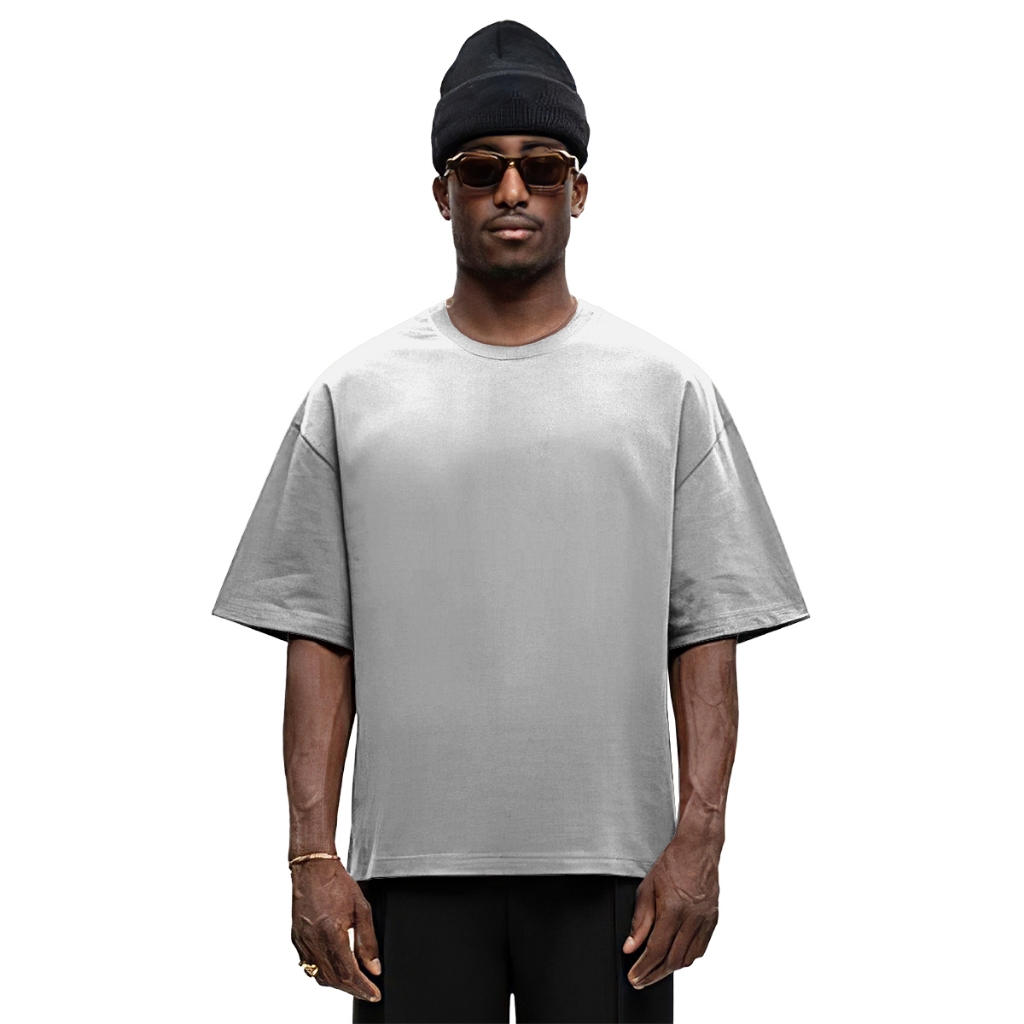 AIFindustry - Kaos Boxy Putih /Tshirt Softweight / Tshirt Boxy Cut / Tshirt Oversize / Tshirt Putih/