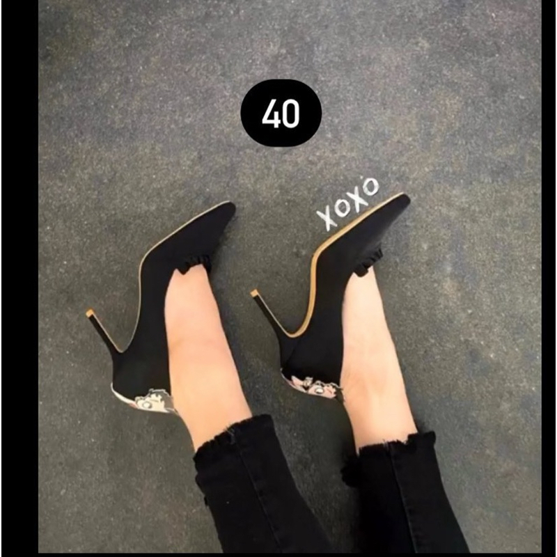 Second Hand - Betty Boop Black Heels 90mm size 40