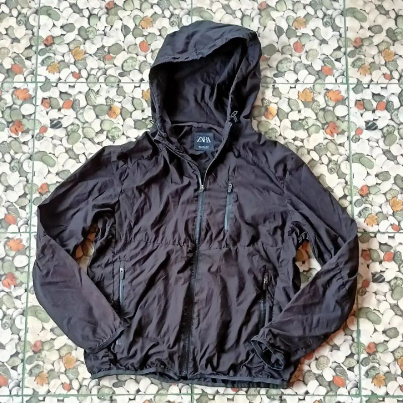 ZARA Black Hoodie Jacket