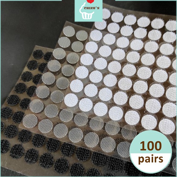 

Promo Hemat 1mm 1 Pairs Sticker Velcro Bulat Busy Book Double Sided Tape Perekat Stiker Prepet Prepetan 1cm