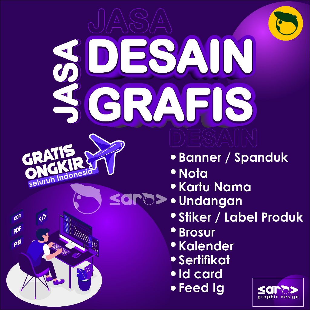 Jasa Desain Grafis [ Banner, Stiker Produk Makanan, Brosur, Nota, Pamflet, Buku Menu, Kartu Nama, Bu