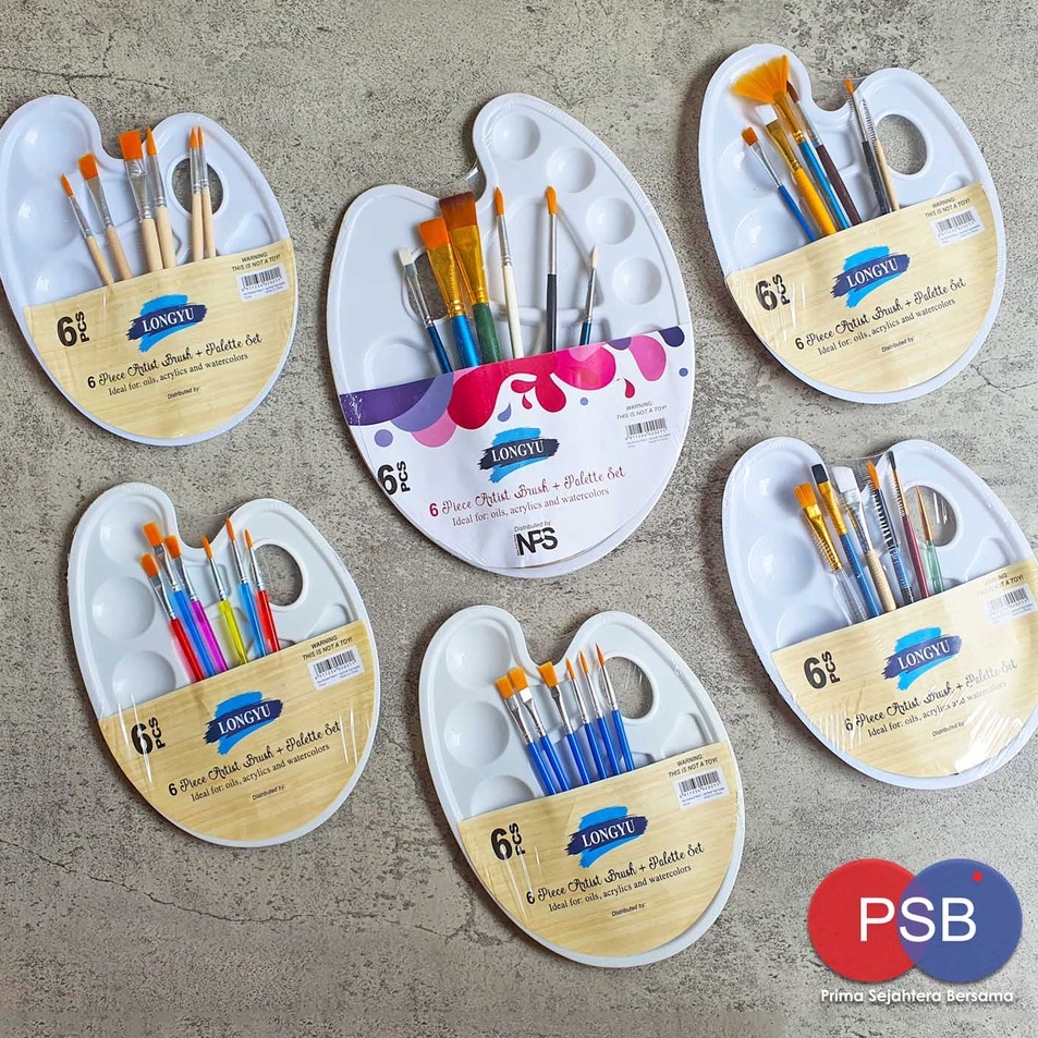 

Hot Brand Kuas Palet Lukis Set Paket Lukis Art Brush Set