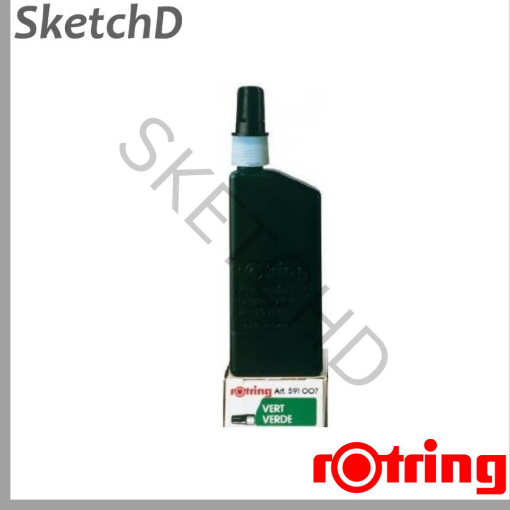 

Tinta Gambar Pena Isograph Hijau 23 ml Rotring Green Drawing Ink