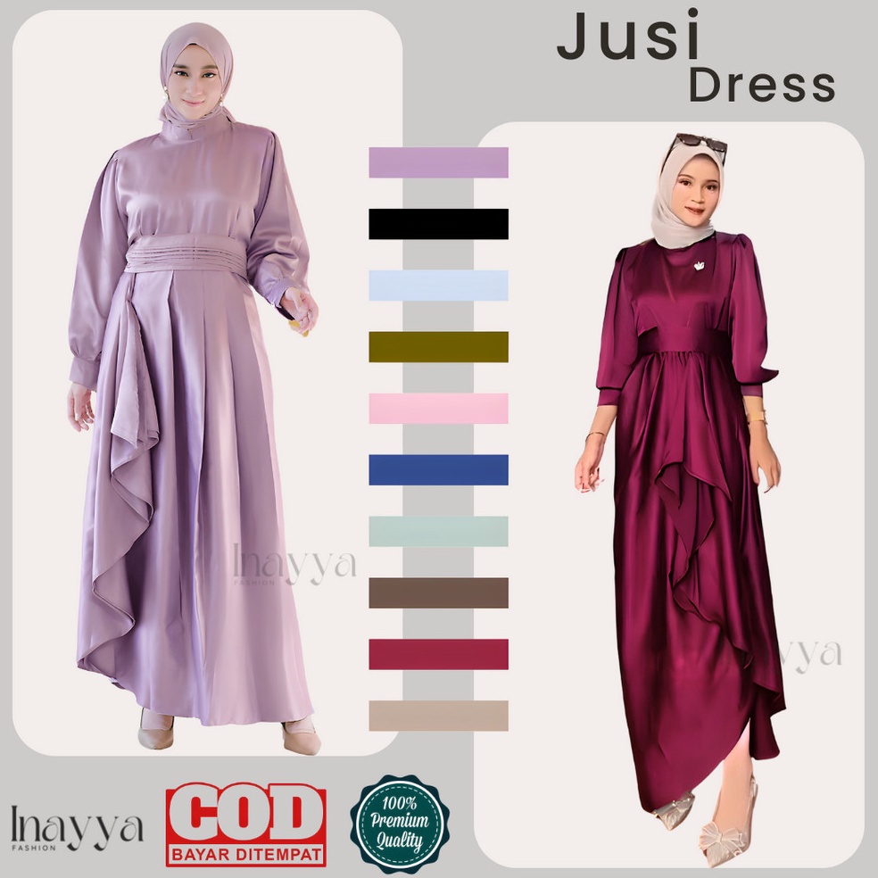 Buruan pesan TERLARIS JUSI DRESS PREMIUM LEBARAN KONDANGAN BRIDESMAID WISUDA PESTA  DRESS BUSUI FRIE