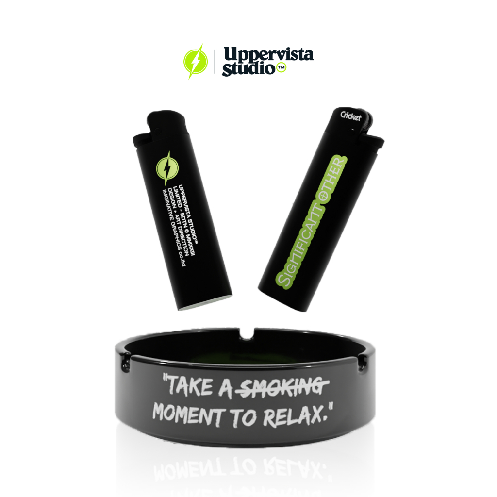 Asbak Rokok Keramik Grafir Logo Uppervista Significant Other