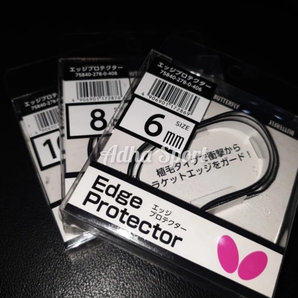 KODE W9O8 Butterfly Side Tape  Edge Protector Pelindung Kayu Bet Pingpong Tenis Meja Original Adha S