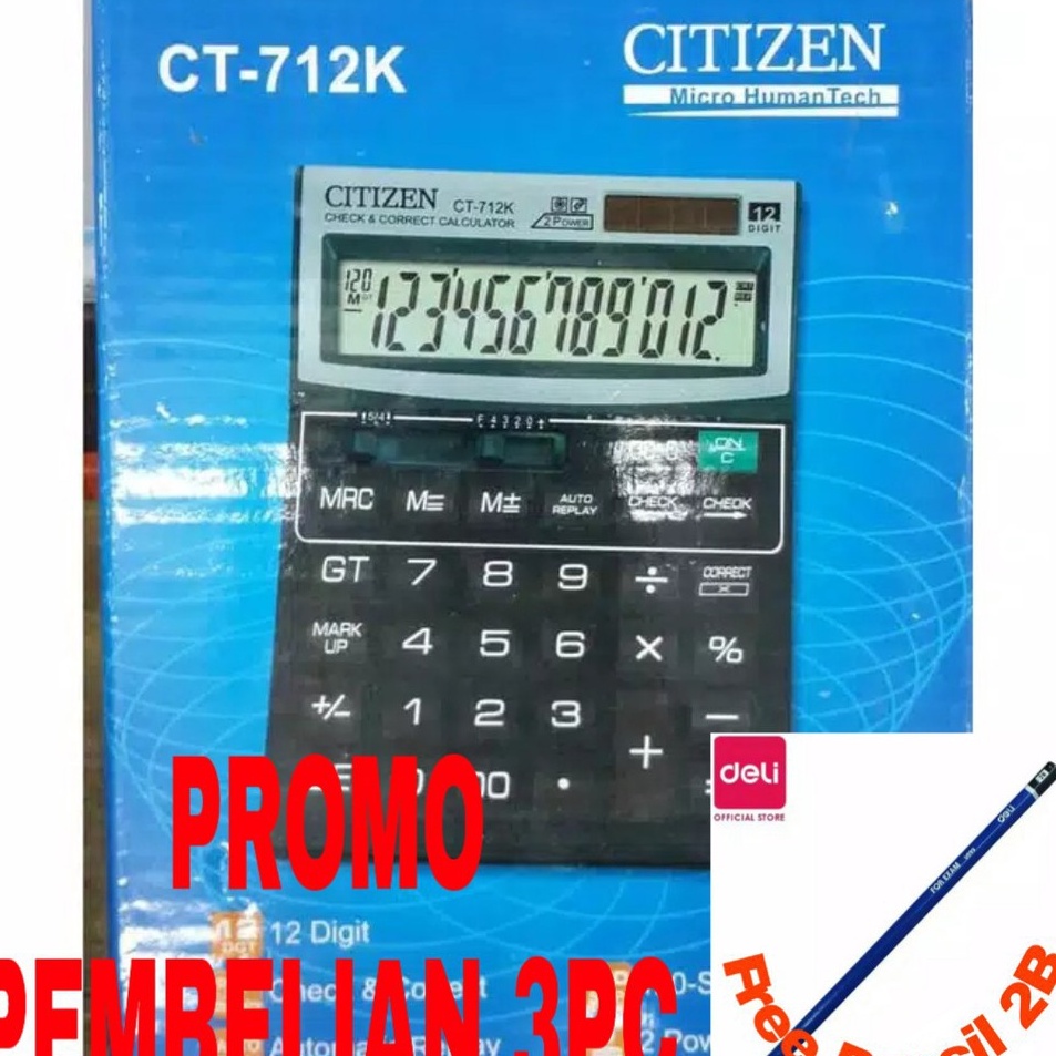 

Update Istimewa Kalkulator Citizen CT712K 712K CITIZEN 712K