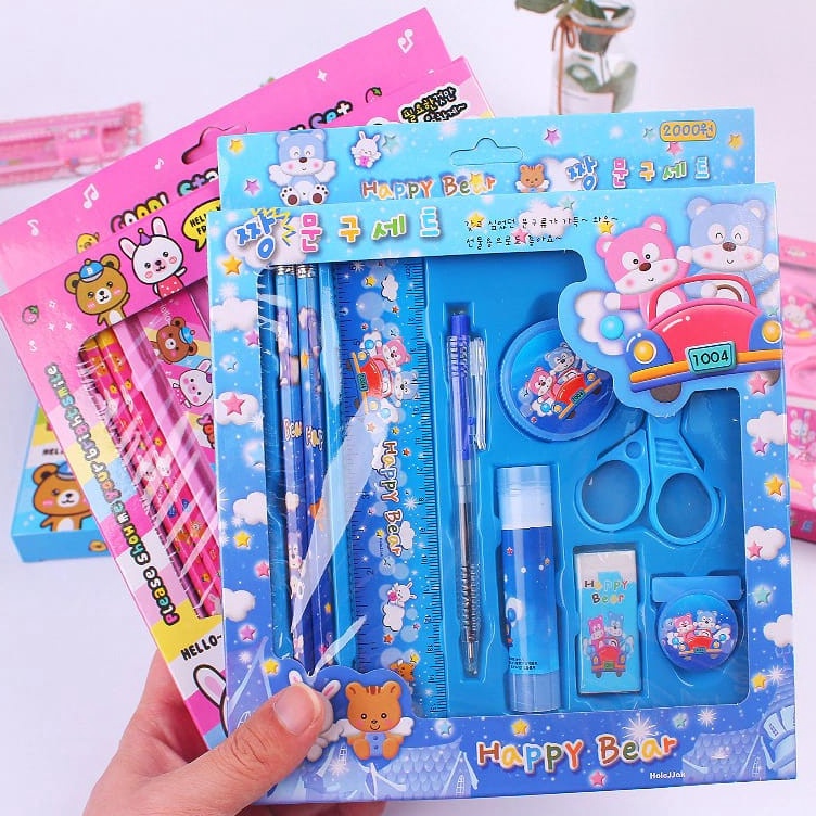 

Hadir Terunik Mia AT3 Set Stationery Anak Alat Tulis 9 IN 1 Pensil Set Alat Tulis Perlengkapan Sekolah Alat Tulis Set 9in1 Hadiah Souvenir Kado Anak