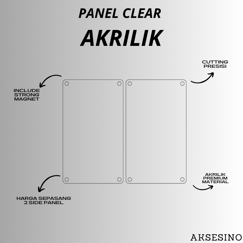 

US - PANEL Cover Akrilik HC Bening Transparan